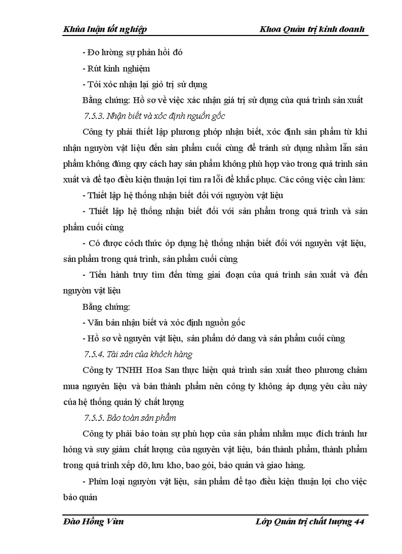 image for page Xây dựng hệ thống quản lý chất lượng ISO 9001: 2000 tại công ty TNHH Hoa San