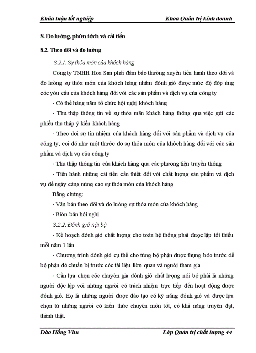 image for page Xây dựng hệ thống quản lý chất lượng ISO 9001: 2000 tại công ty TNHH Hoa San