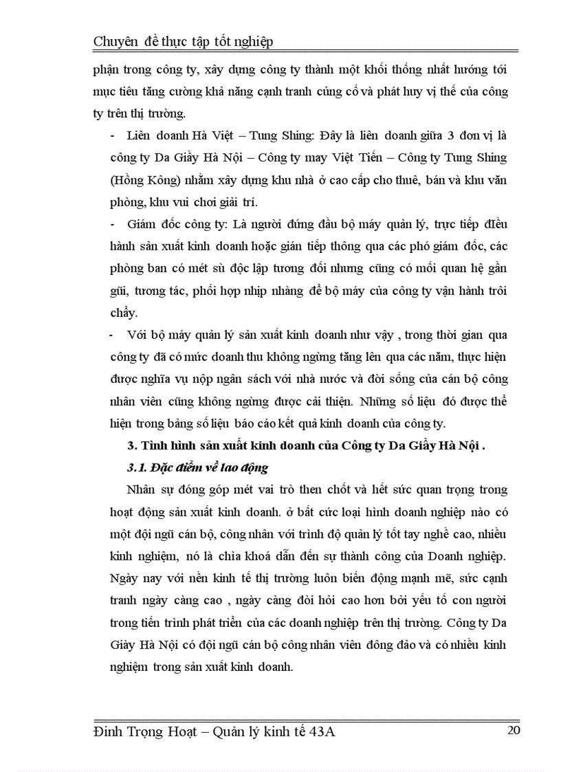 image for page Hoàn thiện quản lý và nâng cao chất lượng sản phẩm ở Công ty Da Giầy Hà Nội