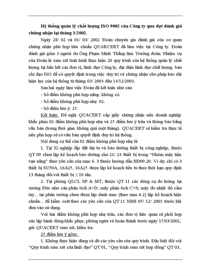 image for page Một số giải pháp nhằm thực hiện việc chuyển đổi hệ thống quản lý chất lượng theo tiêu chuẩn ISO 9002 (1994) sang ISO 9001 (2000) tại Công ty Cơ khí Hà Nội