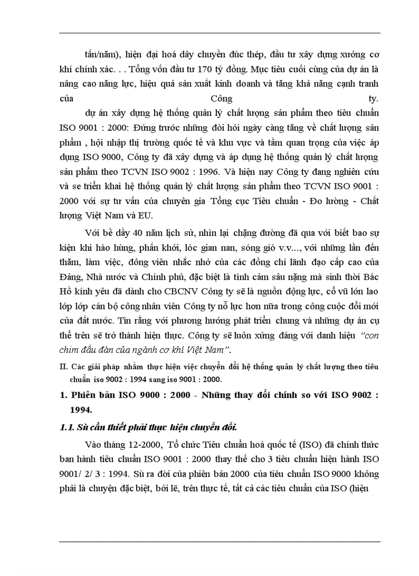 image for page Một số giải pháp nhằm thực hiện việc chuyển đổi hệ thống quản lý chất lượng theo tiêu chuẩn ISO 9002 (1994) sang ISO 9001 (2000) tại Công ty Cơ khí Hà Nội