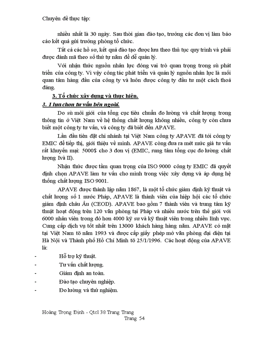 image for page Một số biện pháp nhằm duy trì và đảm bảo hệ thống quản lý chất lượng theo tiêu chuẩn ISO 9001 tại công ty EMIC