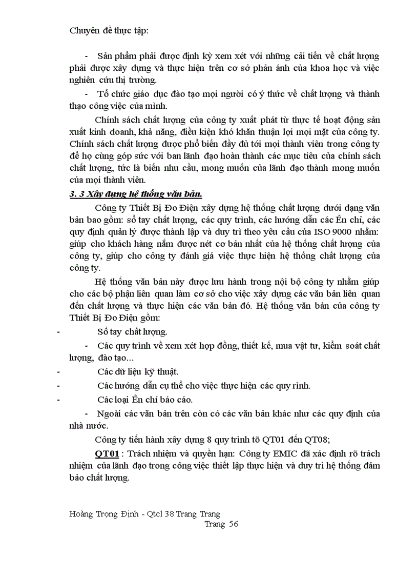 image for page Một số biện pháp nhằm duy trì và đảm bảo hệ thống quản lý chất lượng theo tiêu chuẩn ISO 9001 tại công ty EMIC