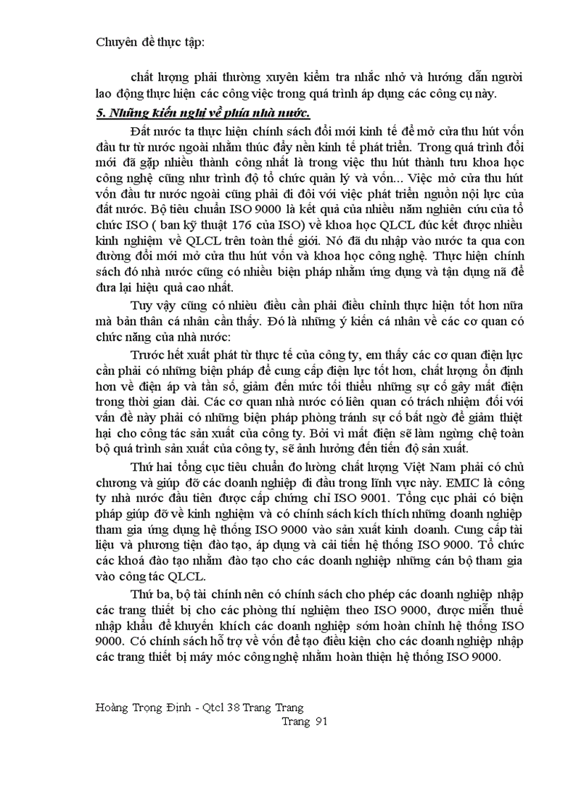 image for page Một số biện pháp nhằm duy trì và đảm bảo hệ thống quản lý chất lượng theo tiêu chuẩn ISO 9001 tại công ty EMIC