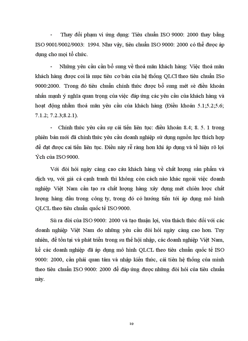 image for page Một số vấn đề của việc chuyển đổi hệ thống quản lý chất lượng theo tiêu chuẩn ISO 9000 : 1994 sang phiên bản 2000 tại Công ty điện tử Hà Nội