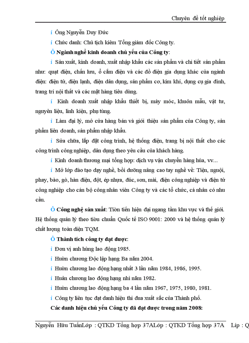 image for page Giải pháp nâng cao chất lượng sản phẩm ở Công ty TNHH nhà nước một thành viên Điện Cơ Thống Nhất