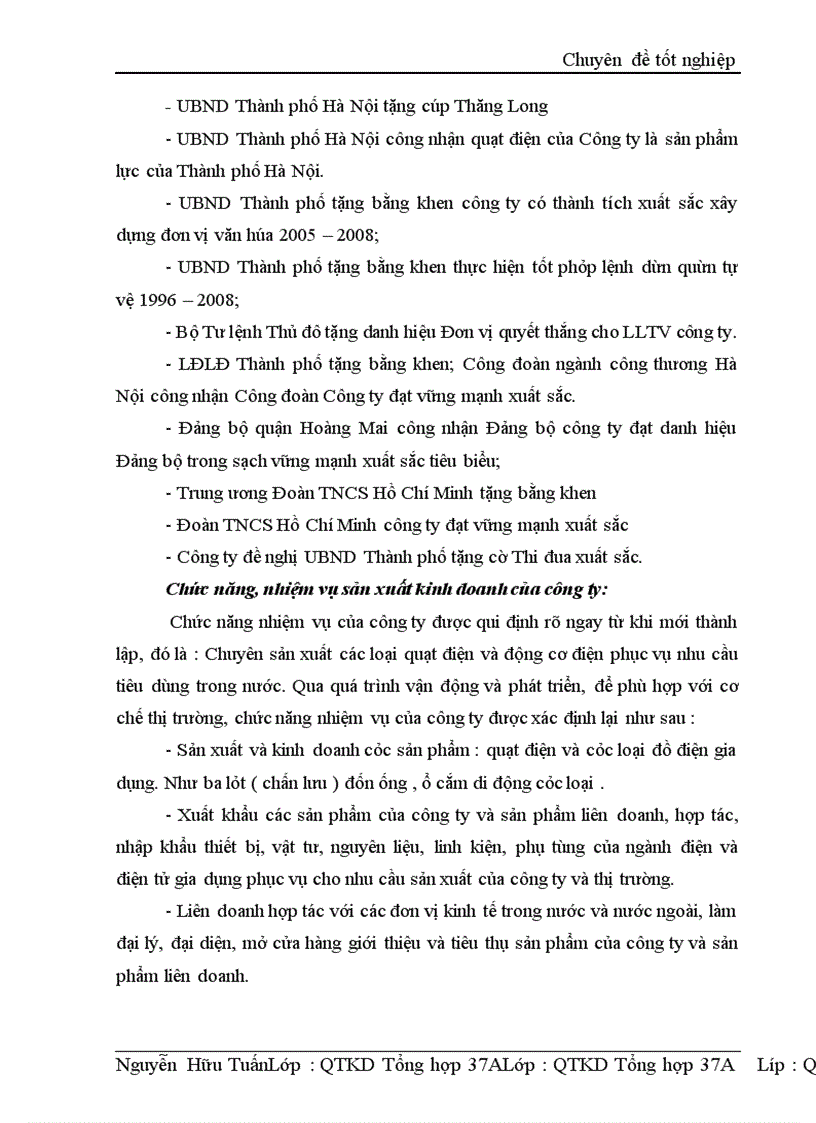 image for page Giải pháp nâng cao chất lượng sản phẩm ở Công ty TNHH nhà nước một thành viên Điện Cơ Thống Nhất