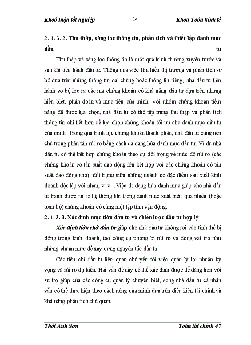 image for page Quản trị và đánh giá rủi ro của danh mục đầu tư trên thị trường chứng khoán Việt Nam