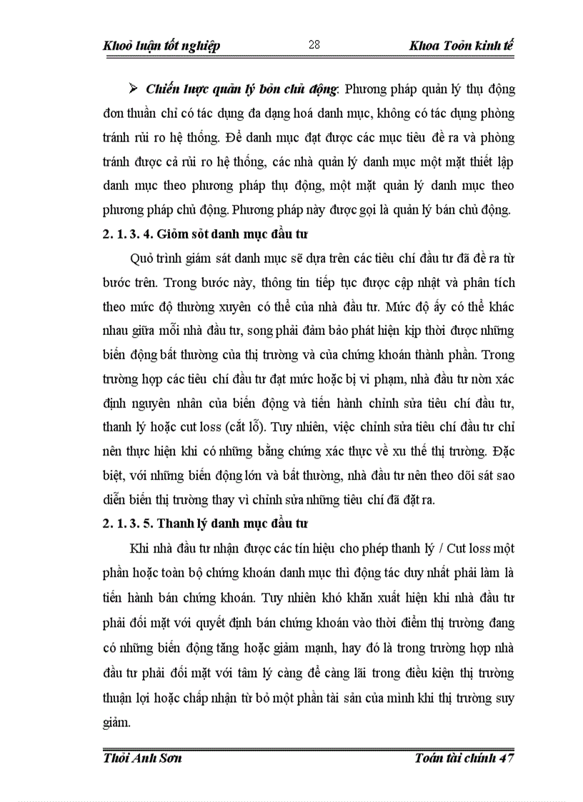 image for page Quản trị và đánh giá rủi ro của danh mục đầu tư trên thị trường chứng khoán Việt Nam
