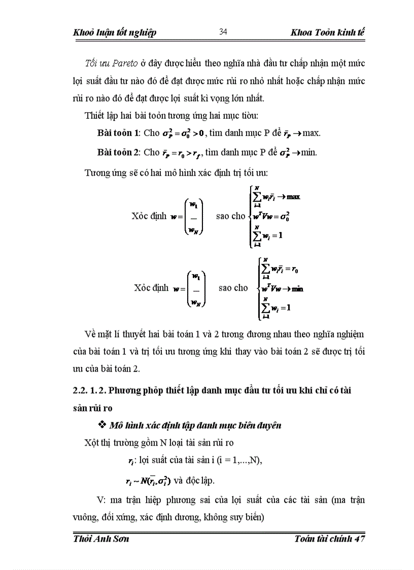 image for page Quản trị và đánh giá rủi ro của danh mục đầu tư trên thị trường chứng khoán Việt Nam