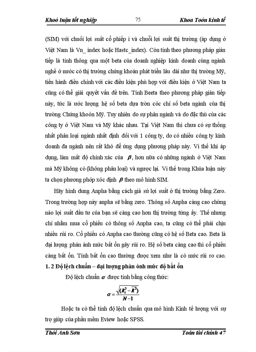 image for page Quản trị và đánh giá rủi ro của danh mục đầu tư trên thị trường chứng khoán Việt Nam