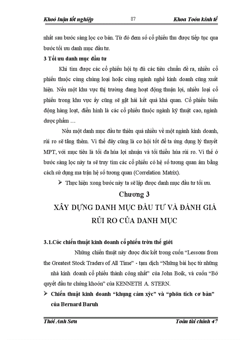 image for page Quản trị và đánh giá rủi ro của danh mục đầu tư trên thị trường chứng khoán Việt Nam