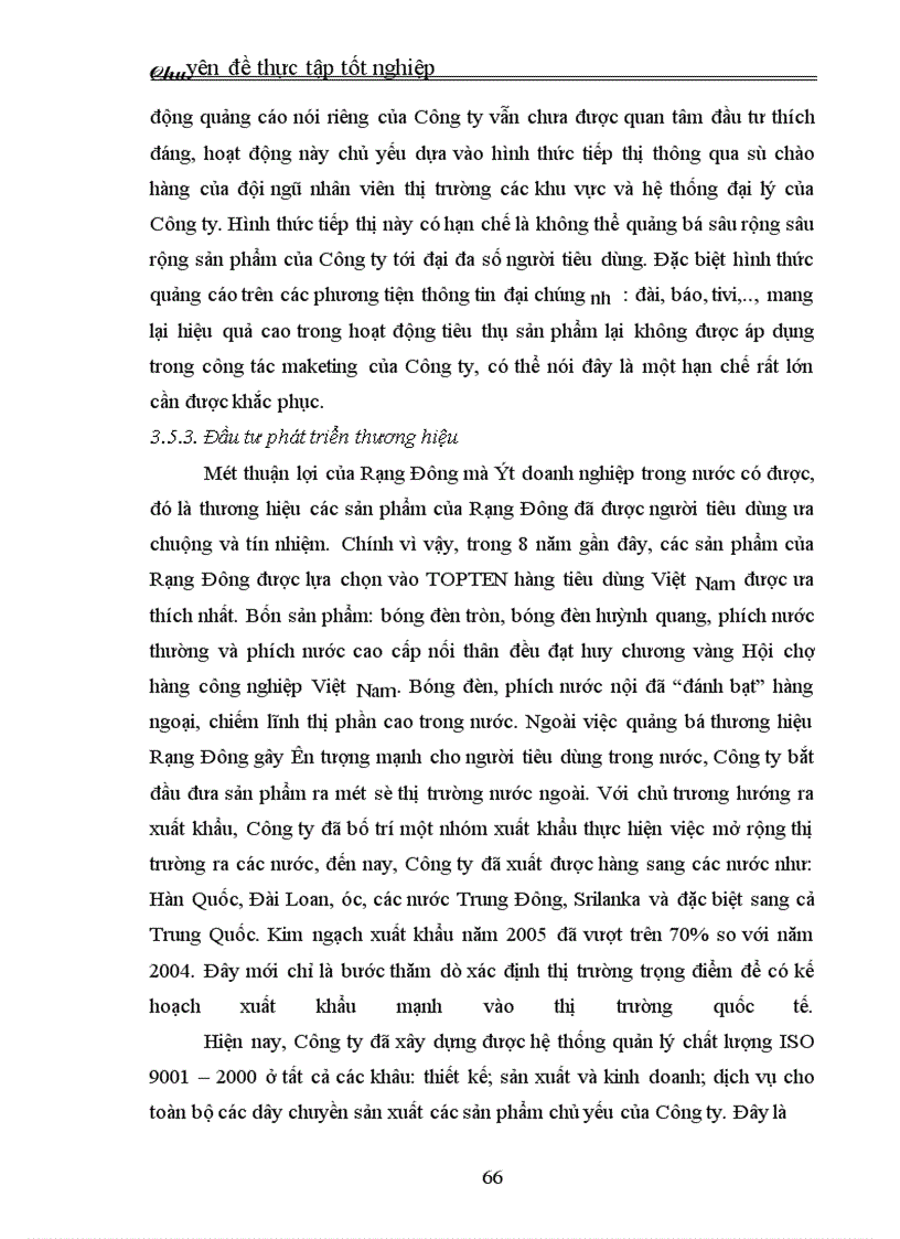 image for page Thực trạng và giải pháp đầu tư nâng cao khả năng cạnh tranh của Công ty Cổ phần Bóng đèn – Phích nước Rạng Đông