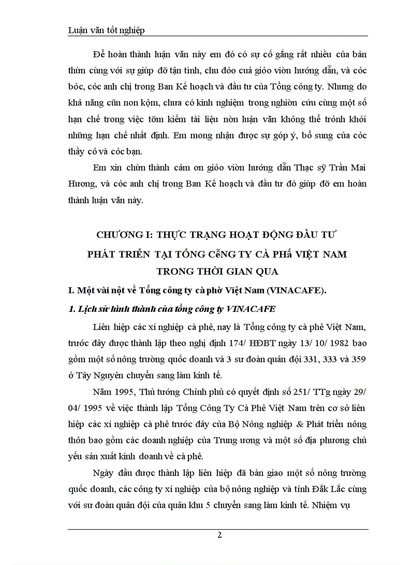 image for page Đầu tư phát triển tại Tổng công ty cà phê Việt Nam. Thực trạng và giải pháp