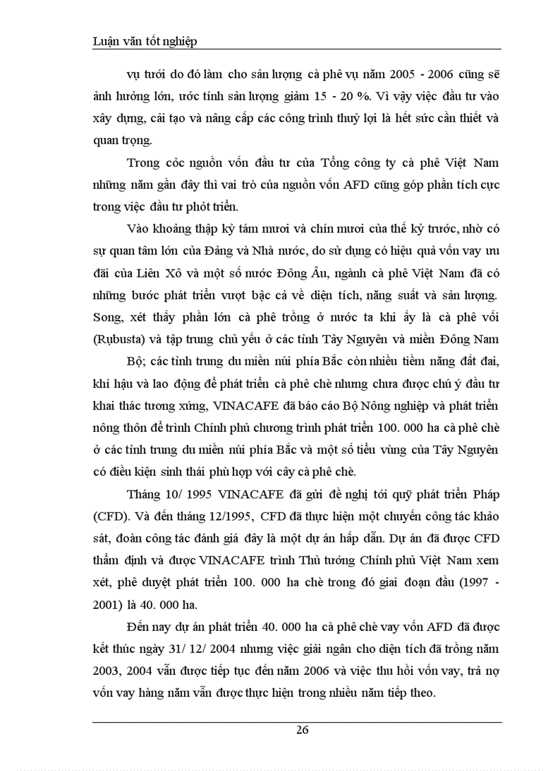 image for page Đầu tư phát triển tại Tổng công ty cà phê Việt Nam. Thực trạng và giải pháp