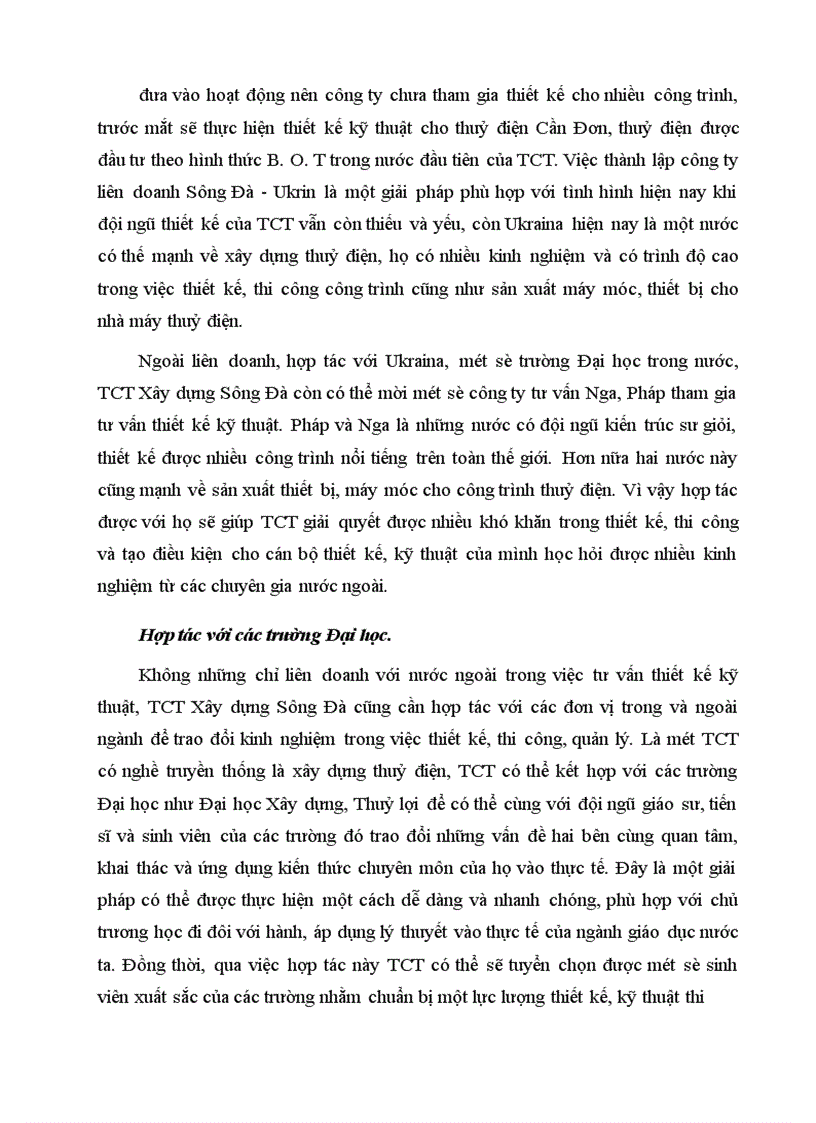 image for page Thực trạng và giải pháp về hoạt động đầu tư phát triển tại Tổng Công Ty Sông Đa