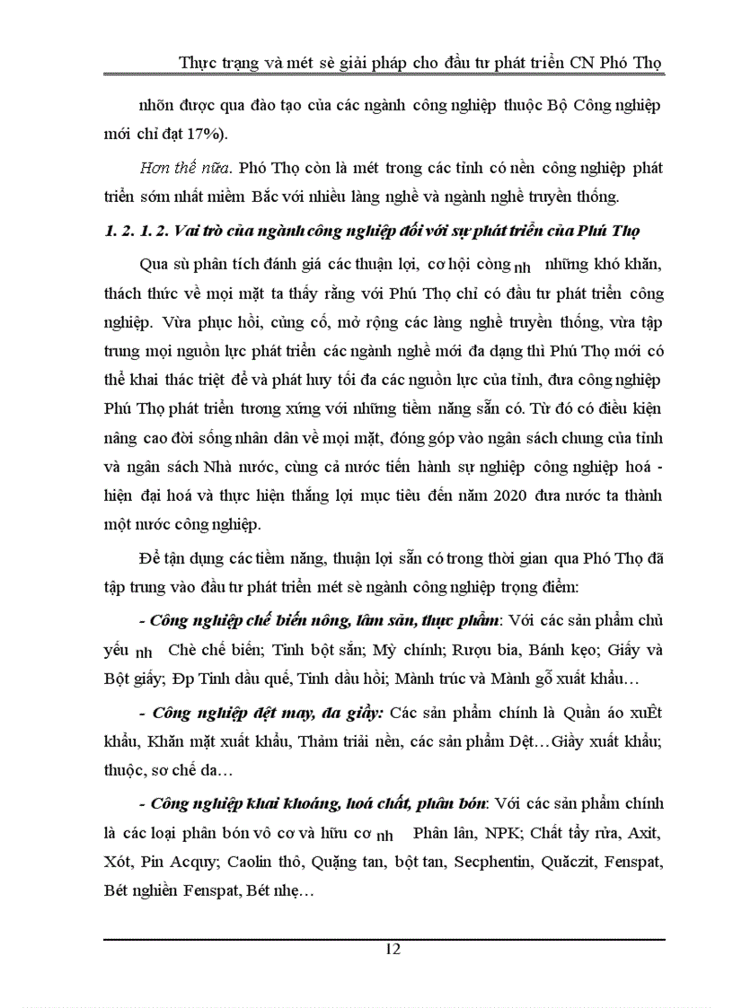 image for page Thực trạng và một số giải pháp cho đầu tư phát triển công nghiệp Phú Thọ