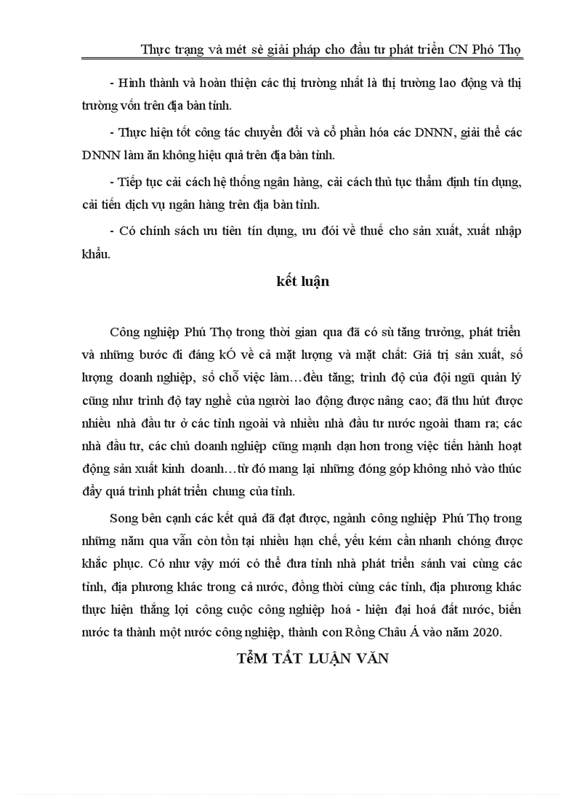 image for page Thực trạng và một số giải pháp cho đầu tư phát triển công nghiệp Phú Thọ