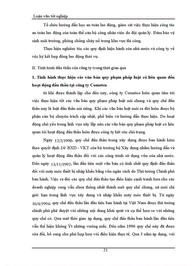 image for page Thực trạng và một số giải pháp nhằm nâng cao khả năng thắng thầu của công ty Xây dựng cấp thoát nước và hạ tầng kỹ thuật – Cometco