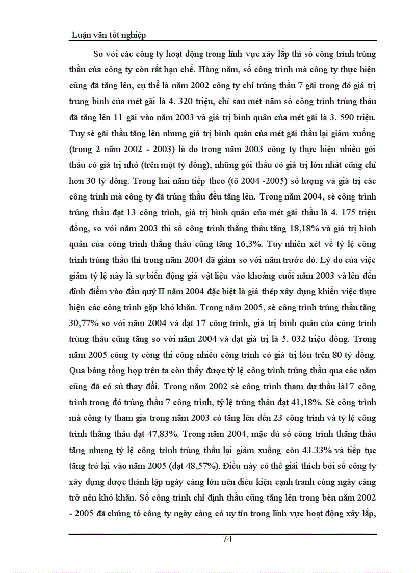 image for page Thực trạng và một số giải pháp nhằm nâng cao khả năng thắng thầu của công ty Xây dựng cấp thoát nước và hạ tầng kỹ thuật – Cometco