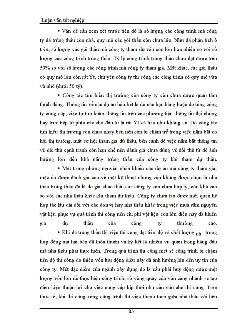 image for page Thực trạng và một số giải pháp nhằm nâng cao khả năng thắng thầu của công ty Xây dựng cấp thoát nước và hạ tầng kỹ thuật – Cometco