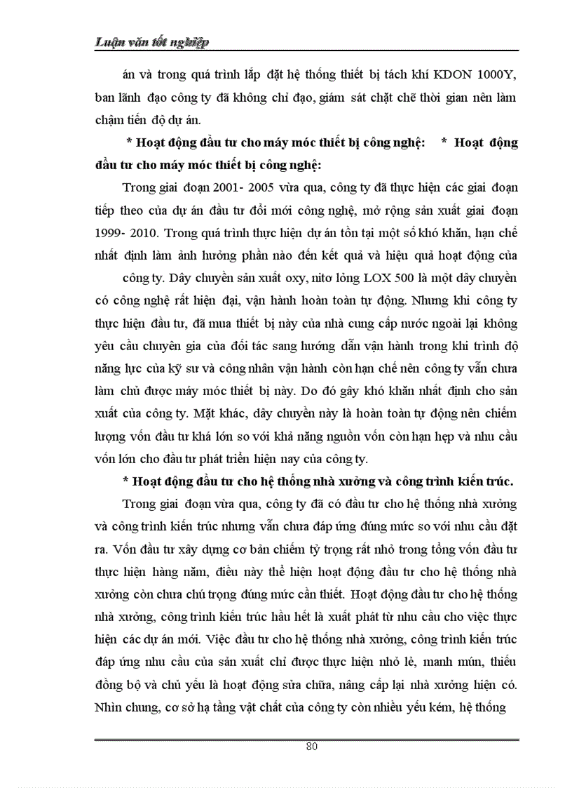 image for page Tình hình đầu tư phát triển tại Công ty Cổ phần Khí công nghịêp Việt Nam