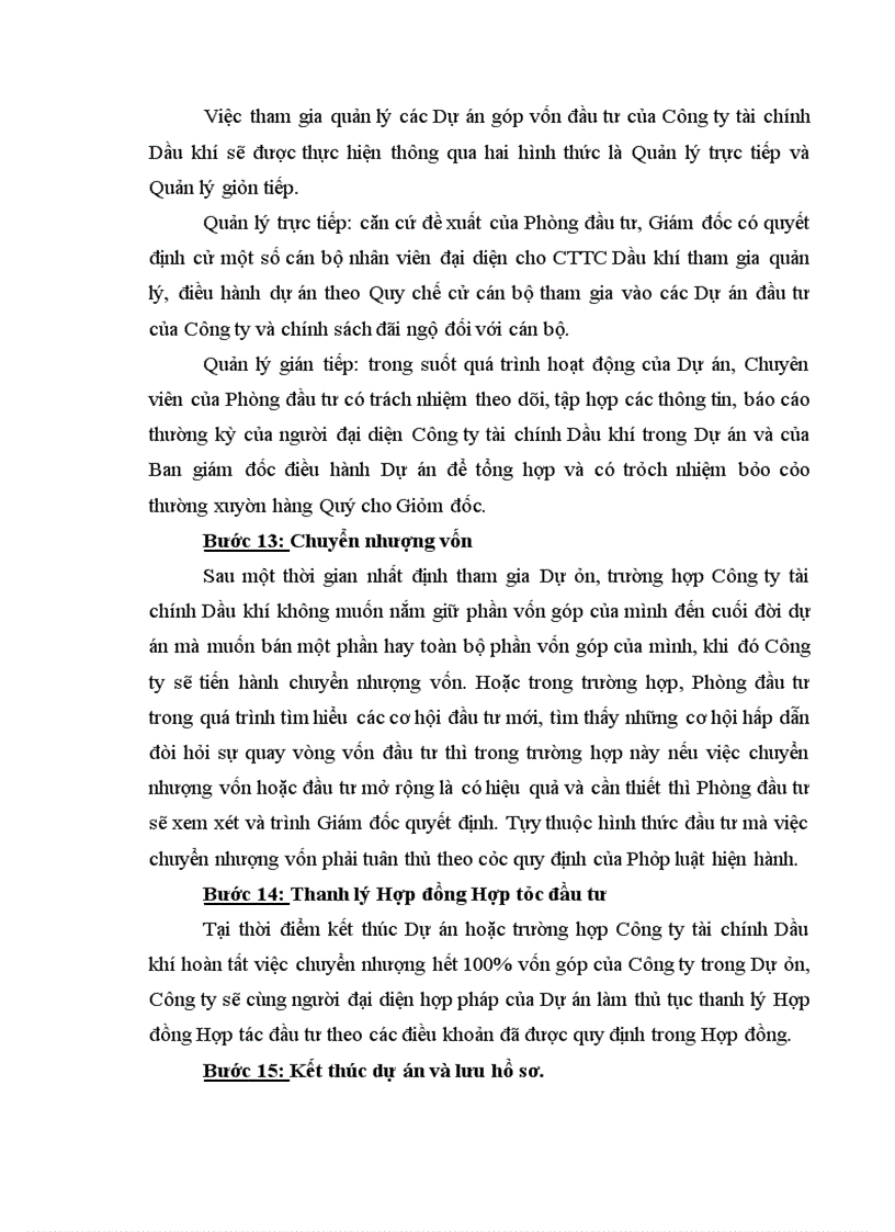 image for page Tình hình đầu tư tài chính vào Dự án tại Công ty tài chính Dầu khí thuộc Tổng công ty Dầu khí Việt Nam