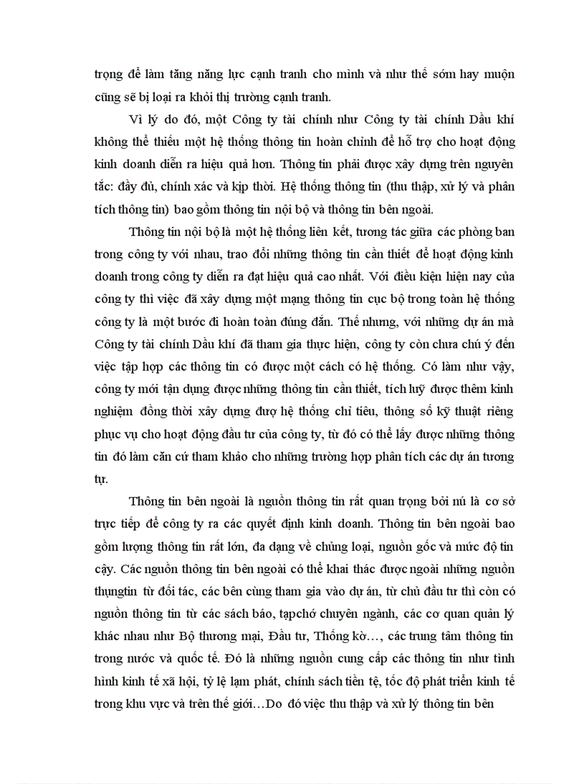 image for page Tình hình đầu tư tài chính vào Dự án tại Công ty tài chính Dầu khí thuộc Tổng công ty Dầu khí Việt Nam