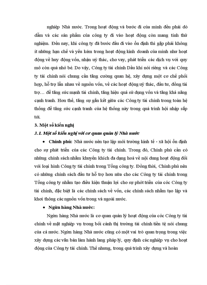 image for page Tình hình đầu tư tài chính vào Dự án tại Công ty tài chính Dầu khí thuộc Tổng công ty Dầu khí Việt Nam