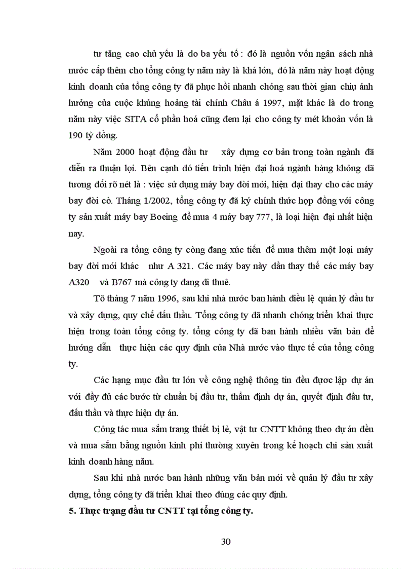 image for page Đầu tư phát triển vào vực công nghệ thông tin ở Tổng công ty hàng không Việt Nam-Thực trạng và giải pháp