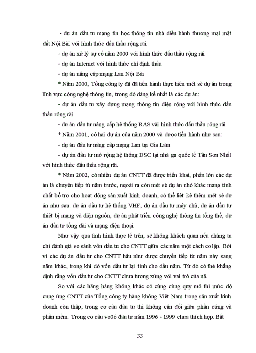 image for page Đầu tư phát triển vào vực công nghệ thông tin ở Tổng công ty hàng không Việt Nam-Thực trạng và giải pháp