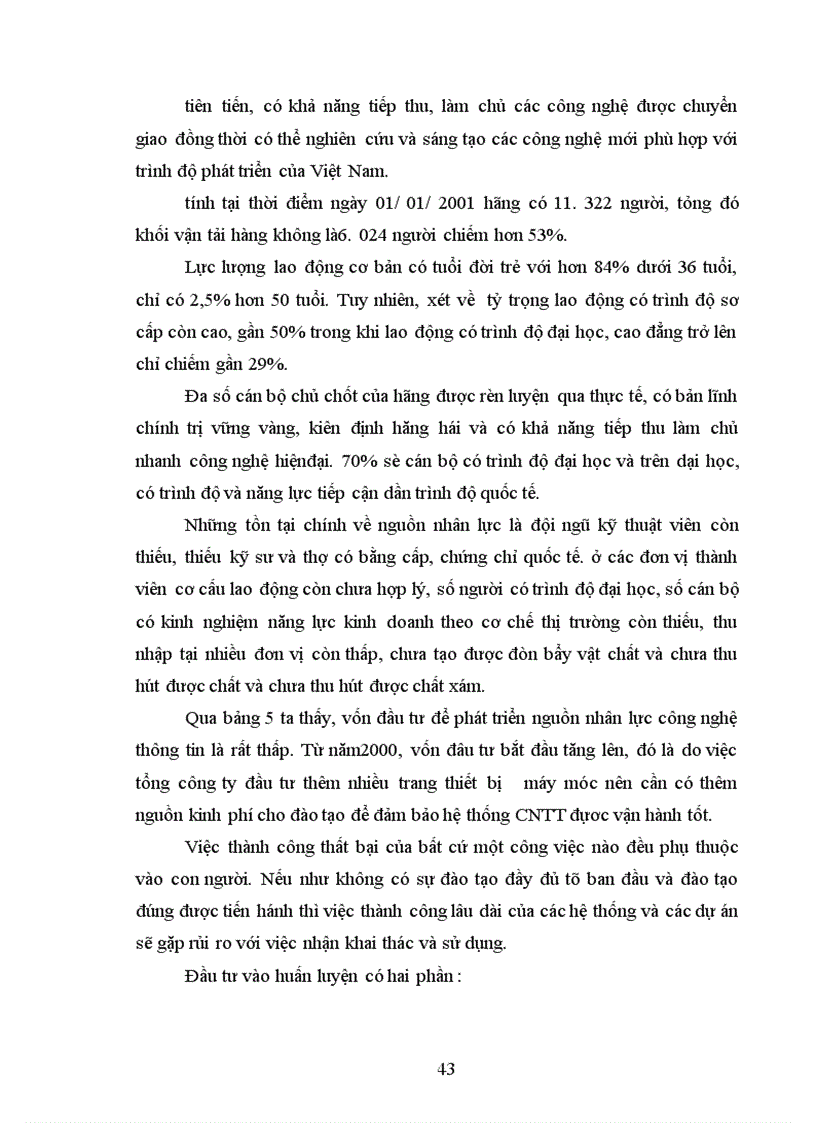 image for page Đầu tư phát triển vào vực công nghệ thông tin ở Tổng công ty hàng không Việt Nam-Thực trạng và giải pháp