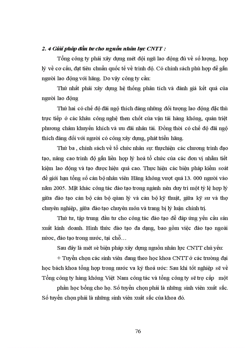 image for page Đầu tư phát triển vào vực công nghệ thông tin ở Tổng công ty hàng không Việt Nam-Thực trạng và giải pháp