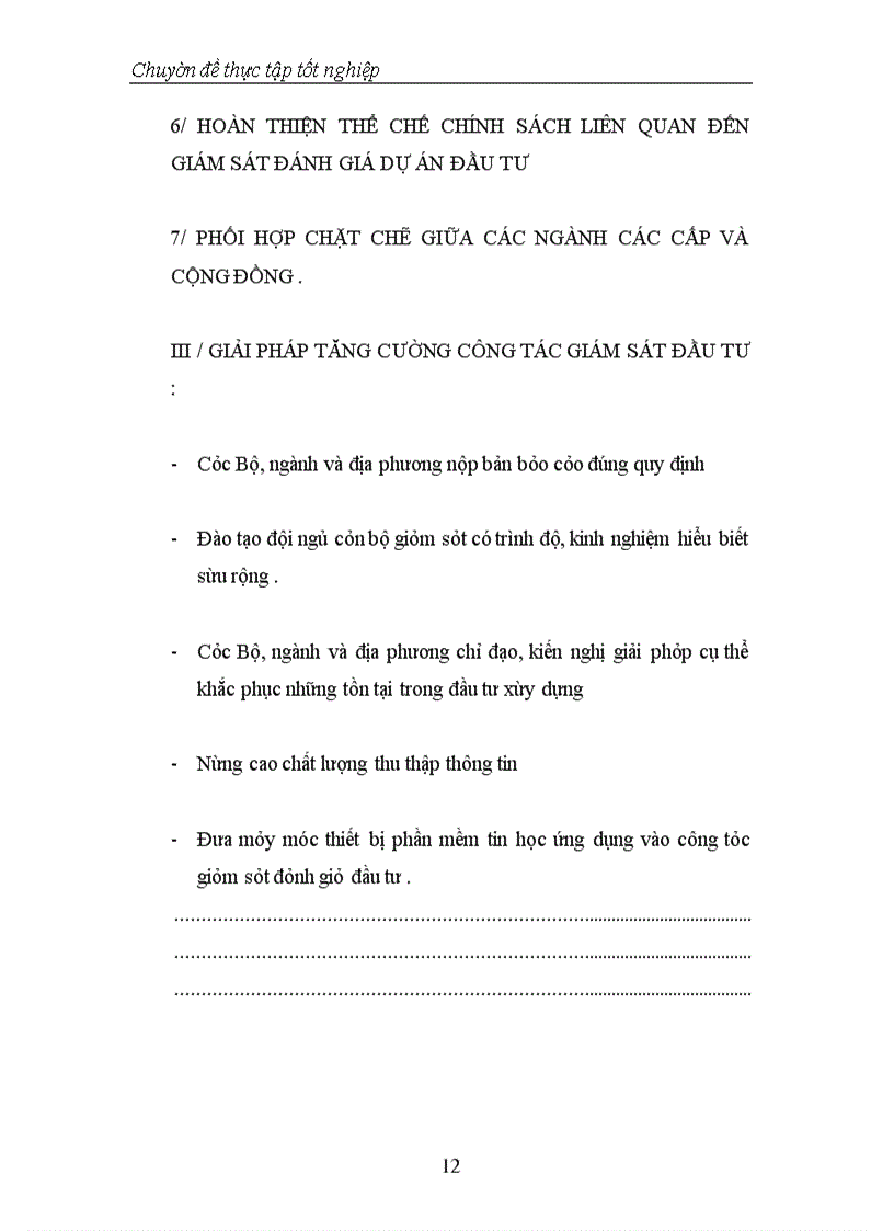 image for page Thực trạng và phương hướng tăng cường công tác Giám sát, đánh giá đầu tư tại Vụ Thẩm định và Giám sát đầu tư