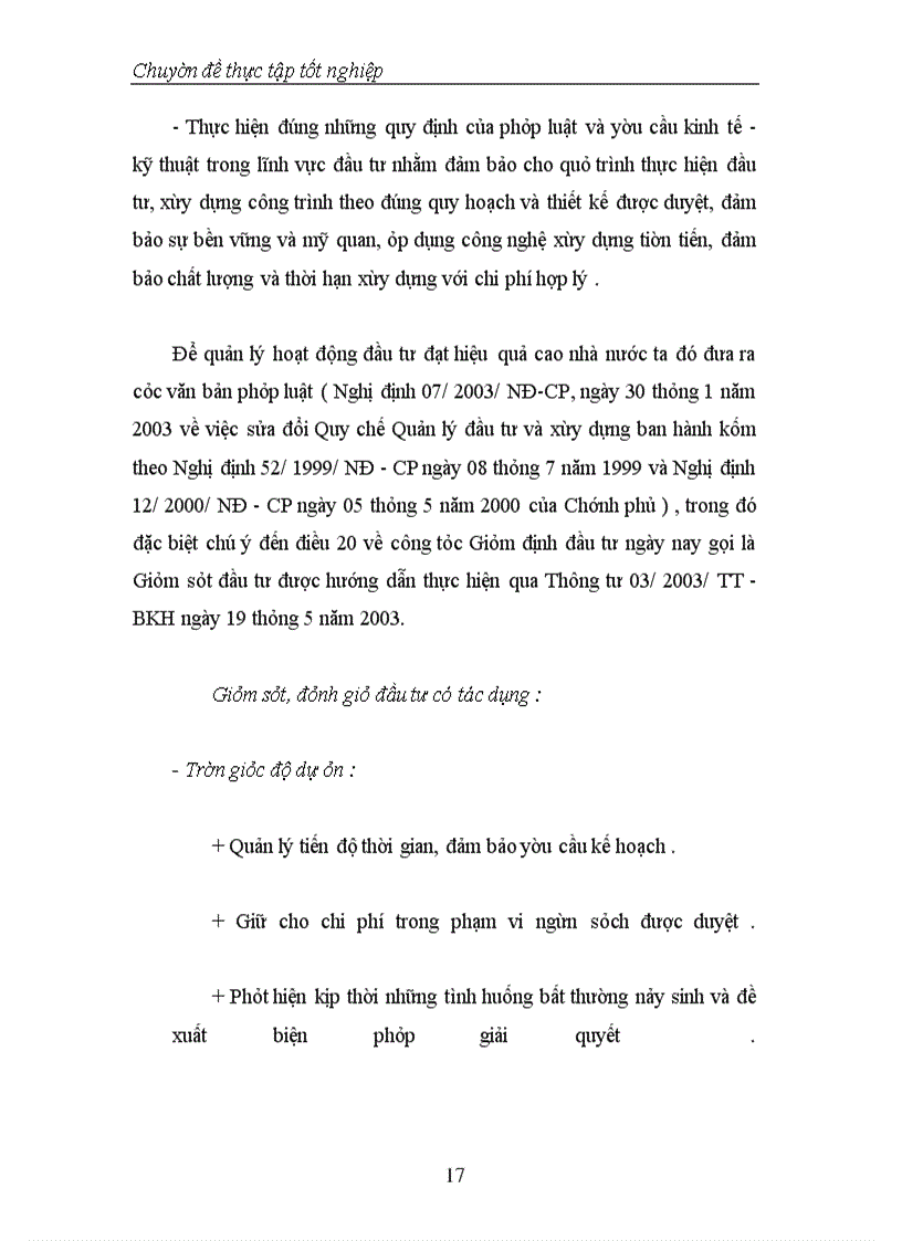 image for page Thực trạng và phương hướng tăng cường công tác Giám sát, đánh giá đầu tư tại Vụ Thẩm định và Giám sát đầu tư