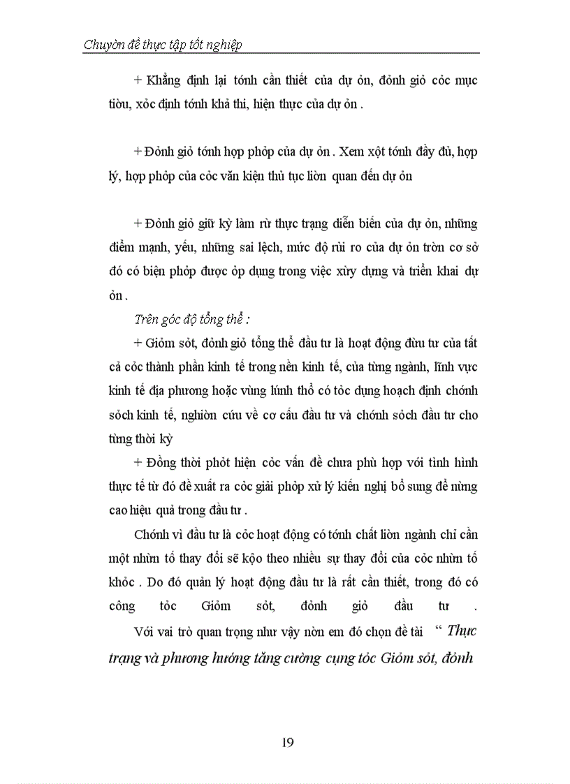 image for page Thực trạng và phương hướng tăng cường công tác Giám sát, đánh giá đầu tư tại Vụ Thẩm định và Giám sát đầu tư