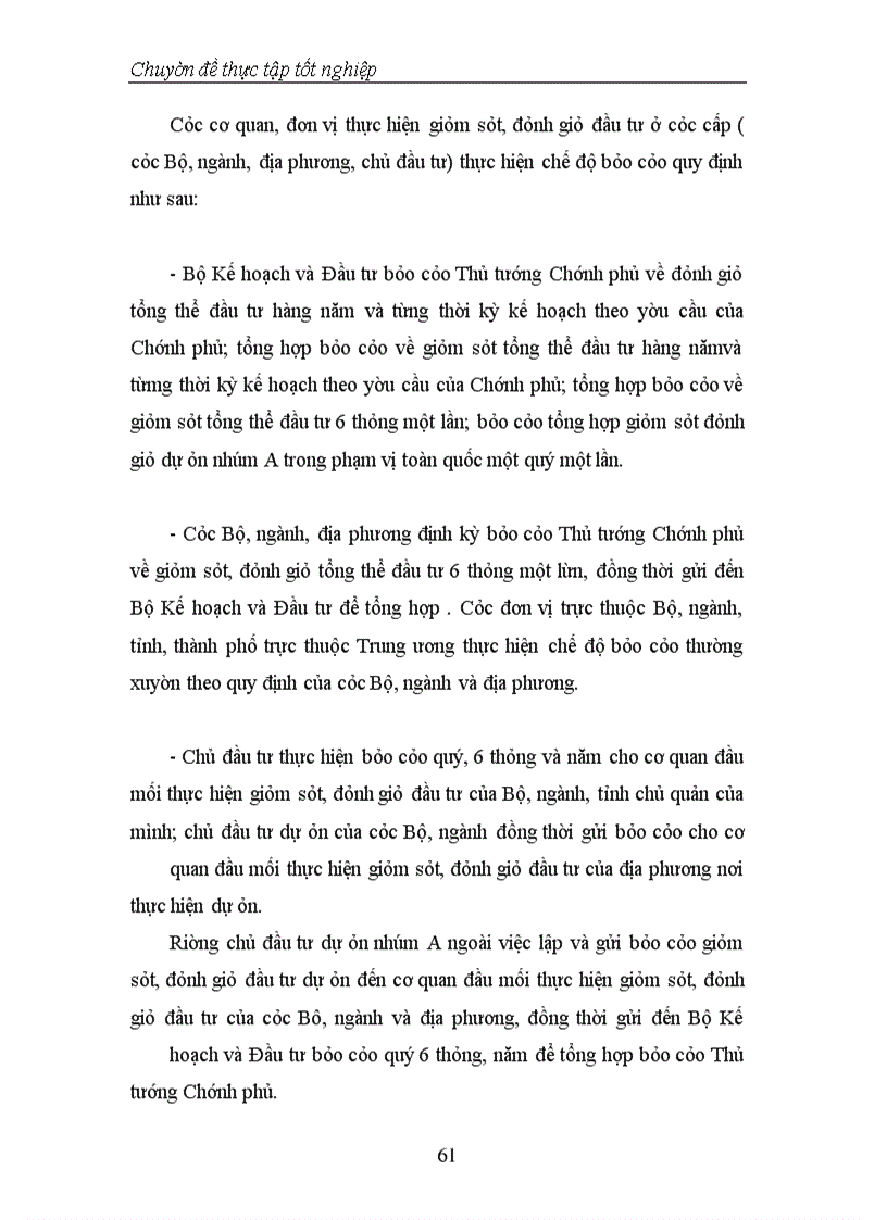 image for page Thực trạng và phương hướng tăng cường công tác Giám sát, đánh giá đầu tư tại Vụ Thẩm định và Giám sát đầu tư