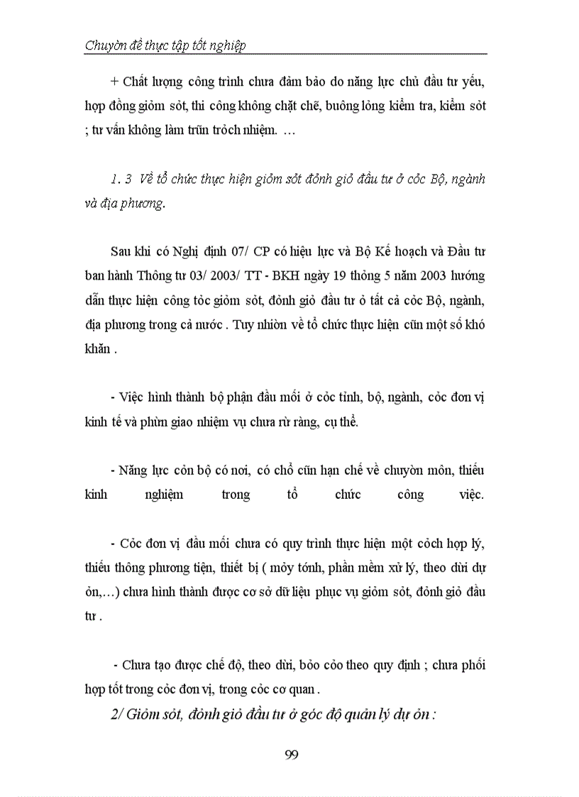 image for page Thực trạng và phương hướng tăng cường công tác Giám sát, đánh giá đầu tư tại Vụ Thẩm định và Giám sát đầu tư