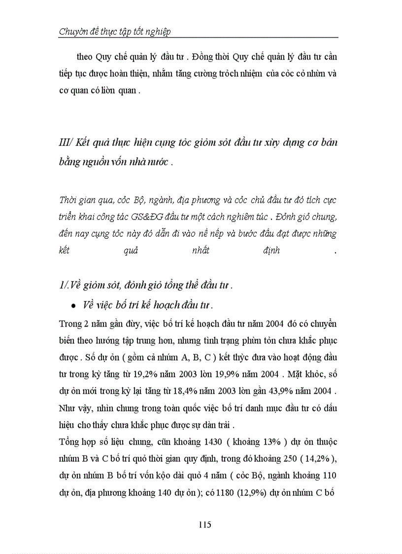 image for page Thực trạng và phương hướng tăng cường công tác Giám sát, đánh giá đầu tư tại Vụ Thẩm định và Giám sát đầu tư