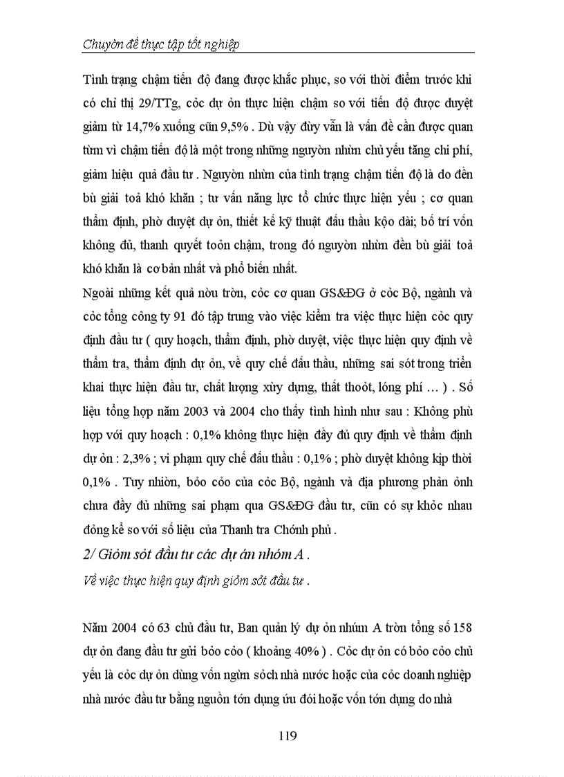 image for page Thực trạng và phương hướng tăng cường công tác Giám sát, đánh giá đầu tư tại Vụ Thẩm định và Giám sát đầu tư