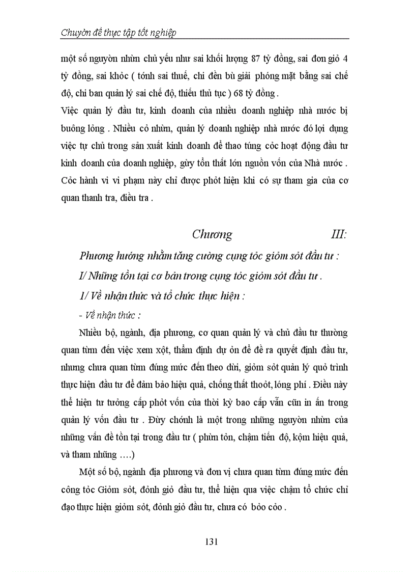 image for page Thực trạng và phương hướng tăng cường công tác Giám sát, đánh giá đầu tư tại Vụ Thẩm định và Giám sát đầu tư