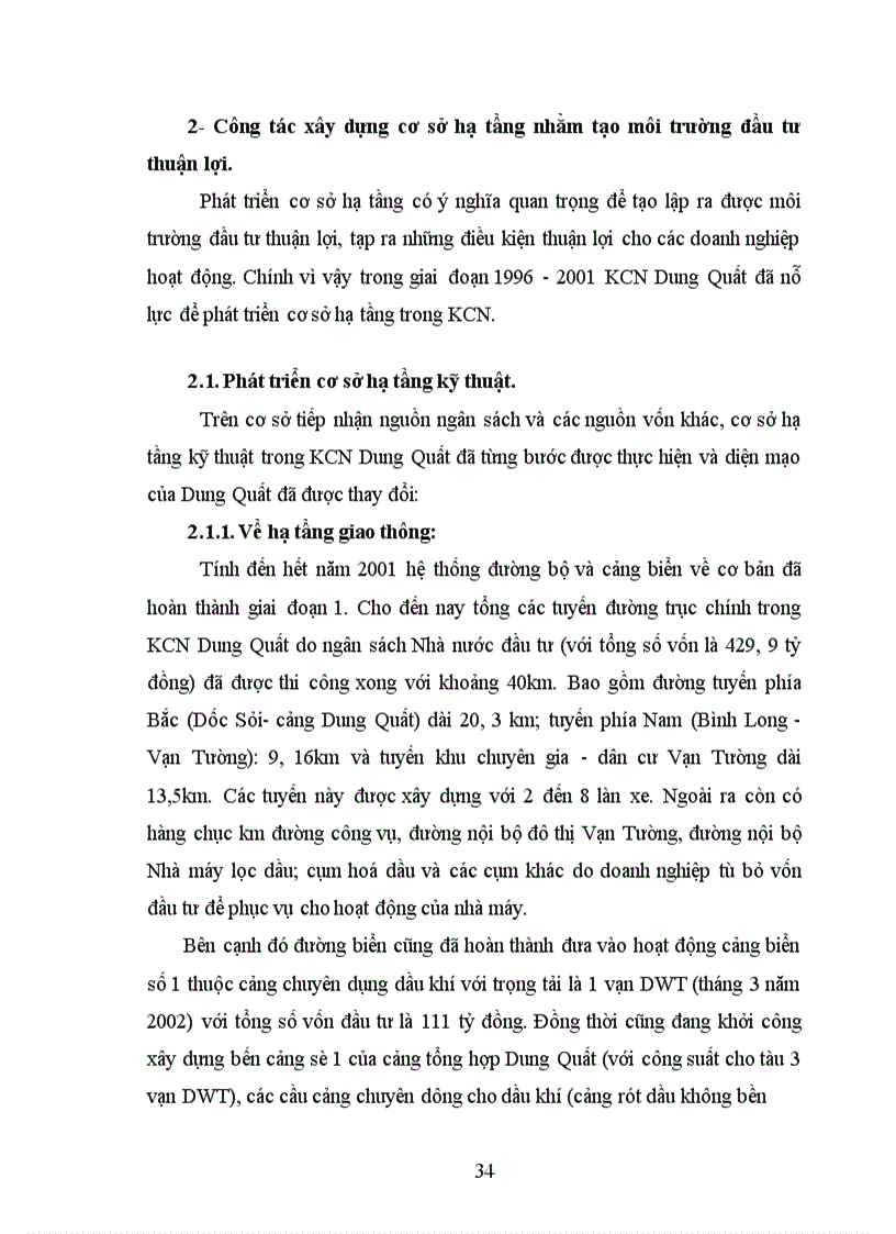 image for page Thực trạng và triển vọng thu hút đầu tư vào KCN Dung Quất