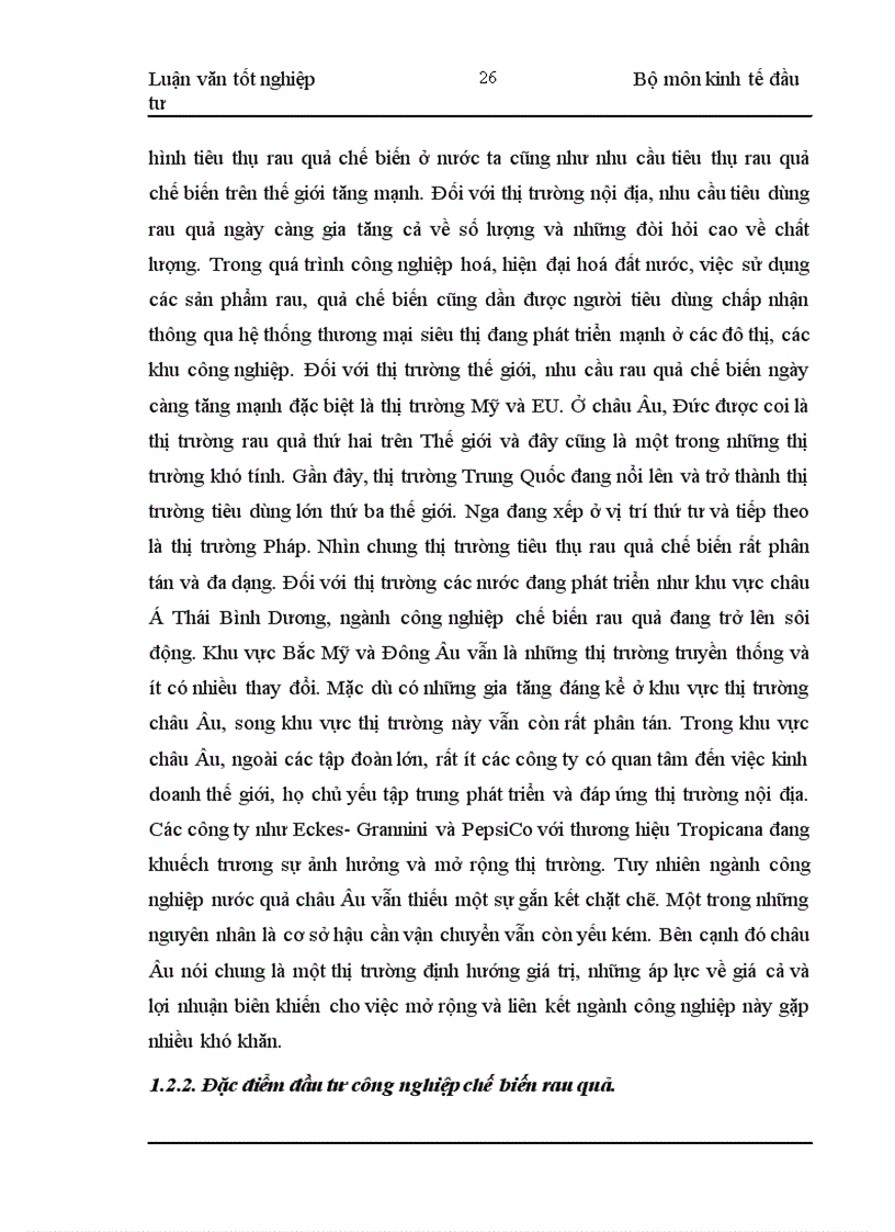 image for page Đầu tư phát triển công nghiệp chế biến rau quả của Tổng công ty Rau quả nông sản Việt Nam : Thực trạng và giải pháp