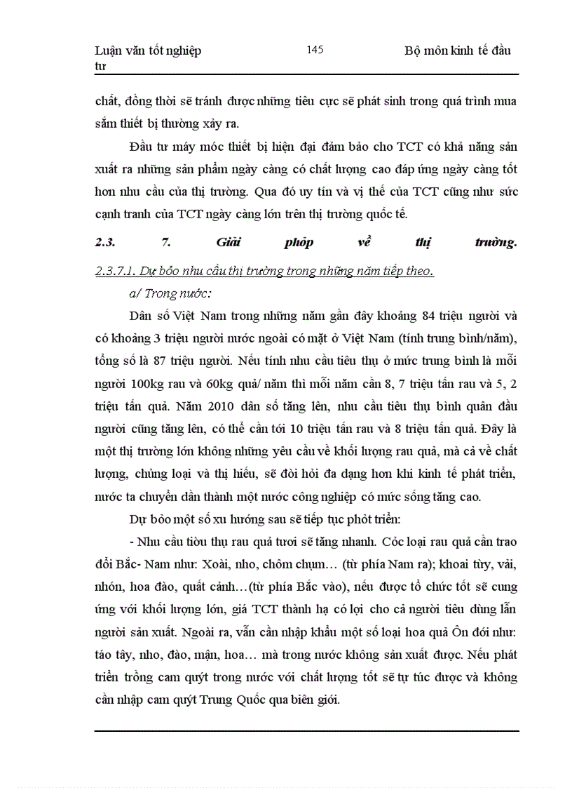image for page Đầu tư phát triển công nghiệp chế biến rau quả của Tổng công ty Rau quả nông sản Việt Nam : Thực trạng và giải pháp