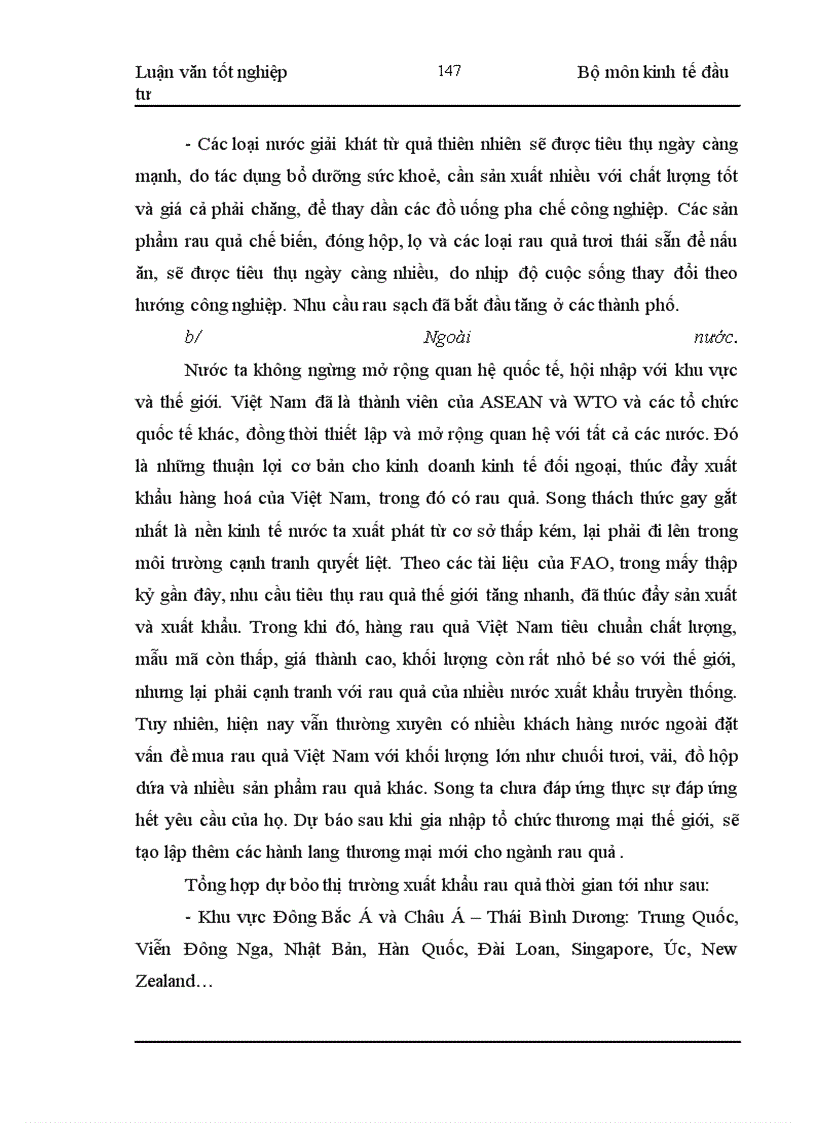 image for page Đầu tư phát triển công nghiệp chế biến rau quả của Tổng công ty Rau quả nông sản Việt Nam : Thực trạng và giải pháp