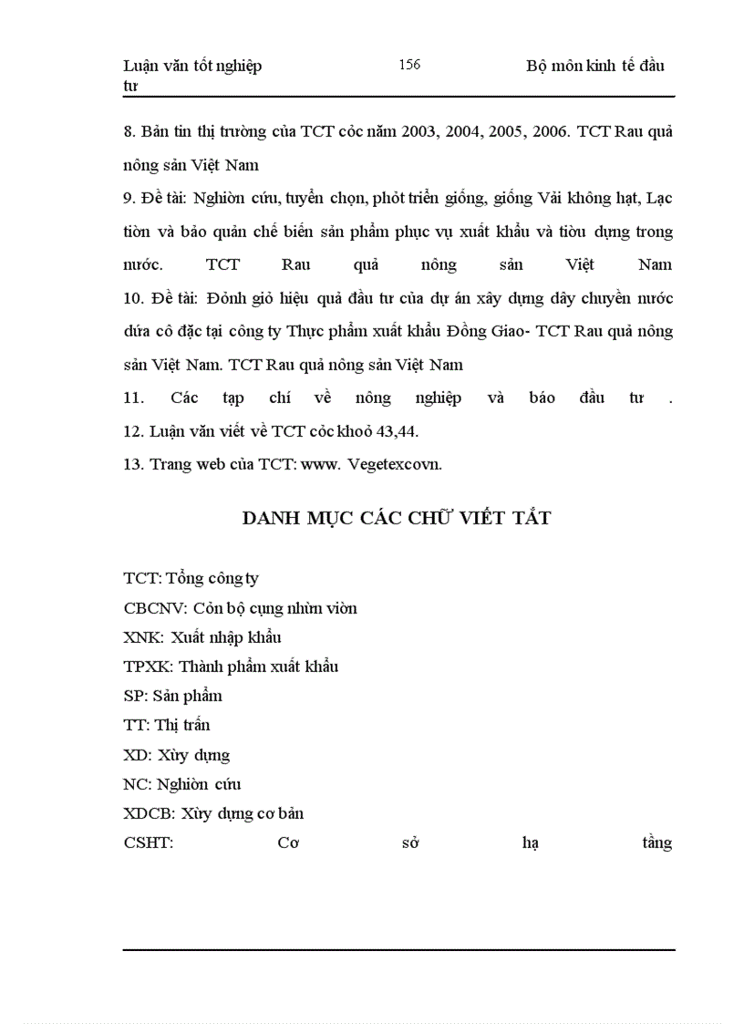 image for page Đầu tư phát triển công nghiệp chế biến rau quả của Tổng công ty Rau quả nông sản Việt Nam : Thực trạng và giải pháp