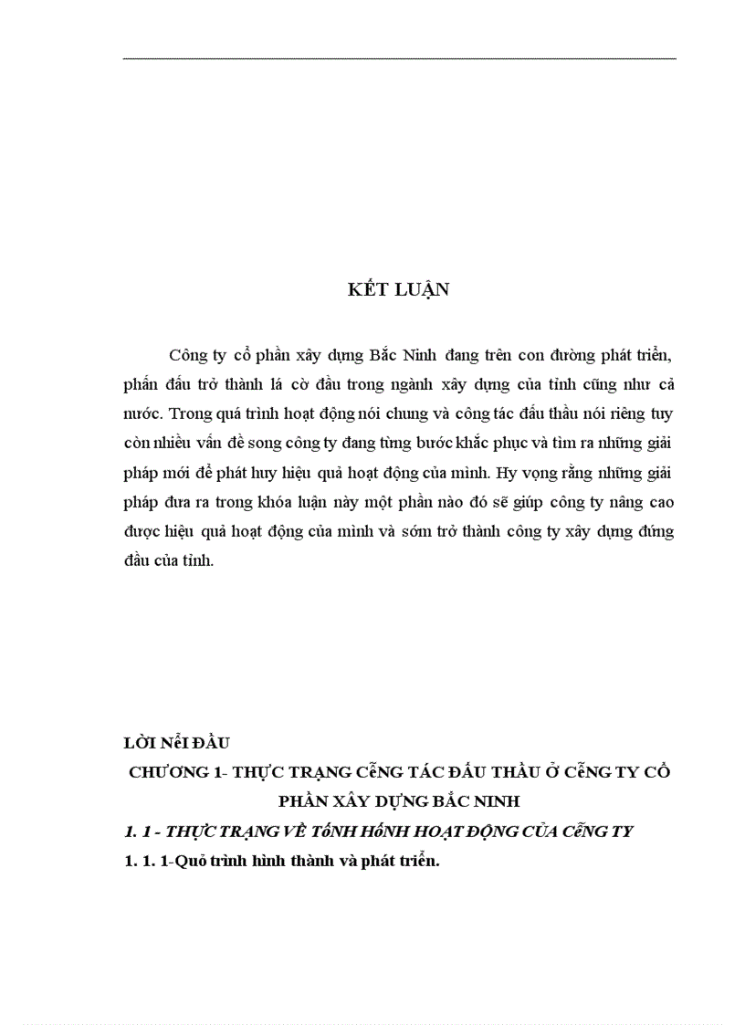 image for page Giải pháp nâng cao hiệu quả công tác đấu thầu ở công ty cổ phần xây dựng Bắc Ninh làm đề tài cho khoá luận của mình