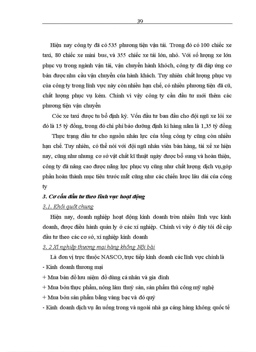 image for page Đầu tư nâng cao chất lượng dịch vụ thương mại của công ty Cổ phần dịch vụ hàng không sân bay Nội Bài