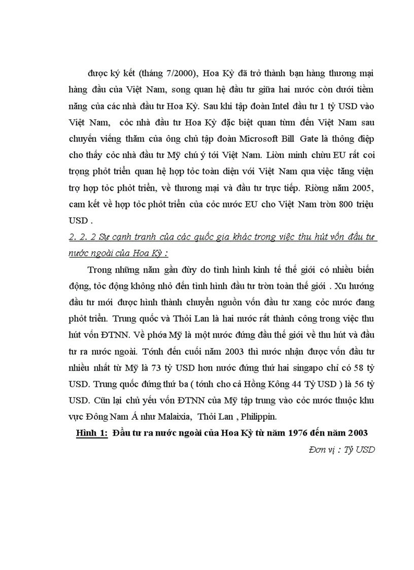 image for page Đầu tư trực tiếp của Hoa Kỳ vào Việt Nam . Thực trạng và giải pháp
