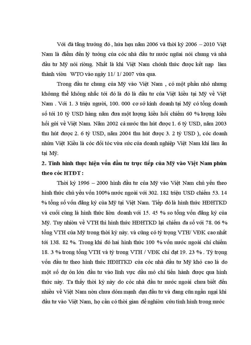 image for page Đầu tư trực tiếp của Hoa Kỳ vào Việt Nam . Thực trạng và giải pháp